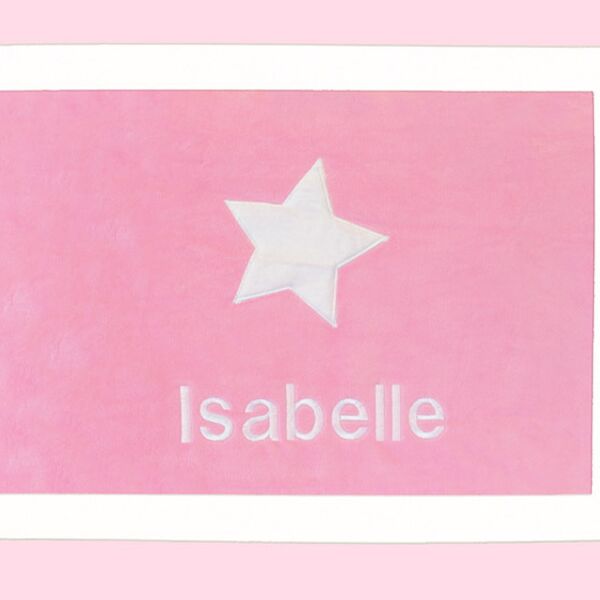 Stars...Pink Personalised Baby Blanket Thumbnail