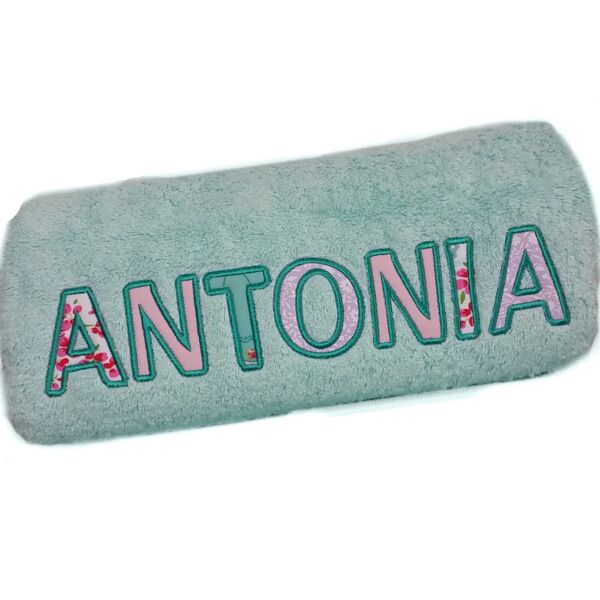 Applique Name Personalised Bath Towel Thumbnail